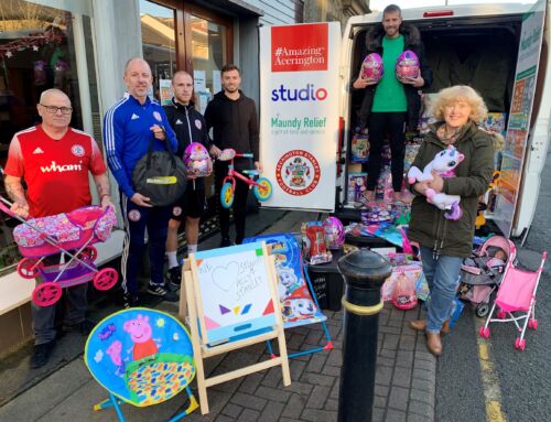 ACCRINGTON STANLEY AND STUDIO BRING JOY TO LOCAL CHILDREN WITH ANNUAL CHRISTMAS DONATION TO MAUNDY RELIEF
