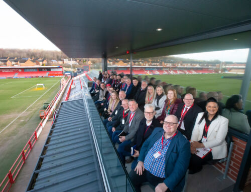 #AmazingAccrington Business Leaders the first to toast new £1.5m facility at Accrington Stanley