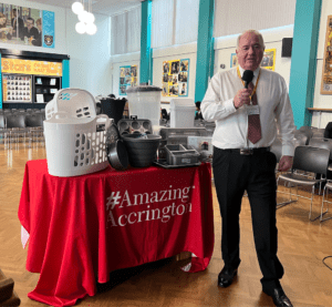 Tony Grimshaw of What More speaking to pupils from Mount Carmel RC High School at their careers assembly