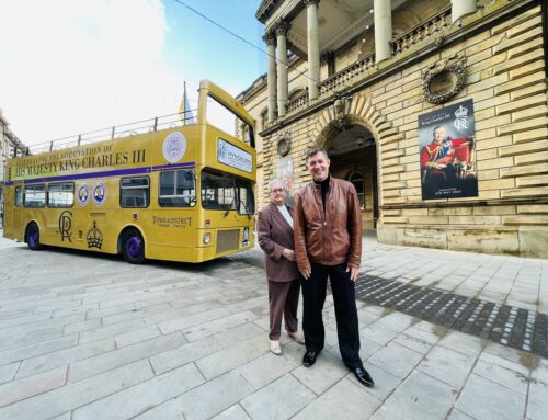 Bus goes gold to mark Coronation events in Hyndburn