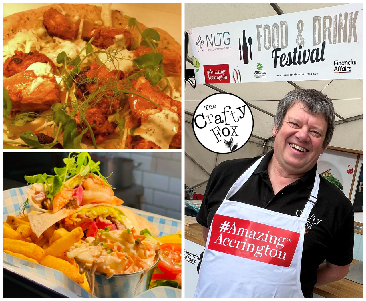 PAUL FOX OWNER OF THE CRAFTY FOX WILL BE COOKING TWO RECIPES ON THE MAIN STAGE AT THE ACCRINGTON FOOD AND CULTURE FESTIVAL