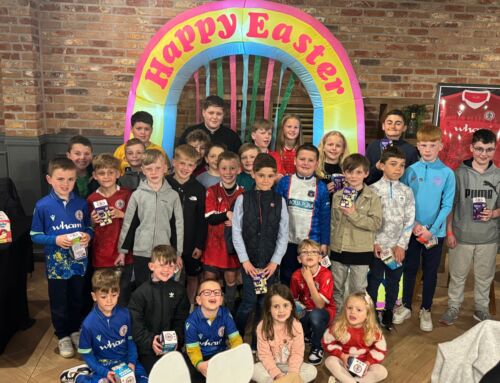 Accrington Stanley, NLTG and The Vita Group spread Easter joy with hundreds of chocolate eggs for young fans