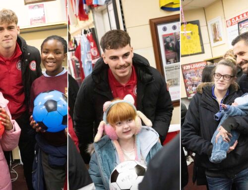 Accrington Stanley play starring role at #AmazingAccrington Christmas Lights Switch On