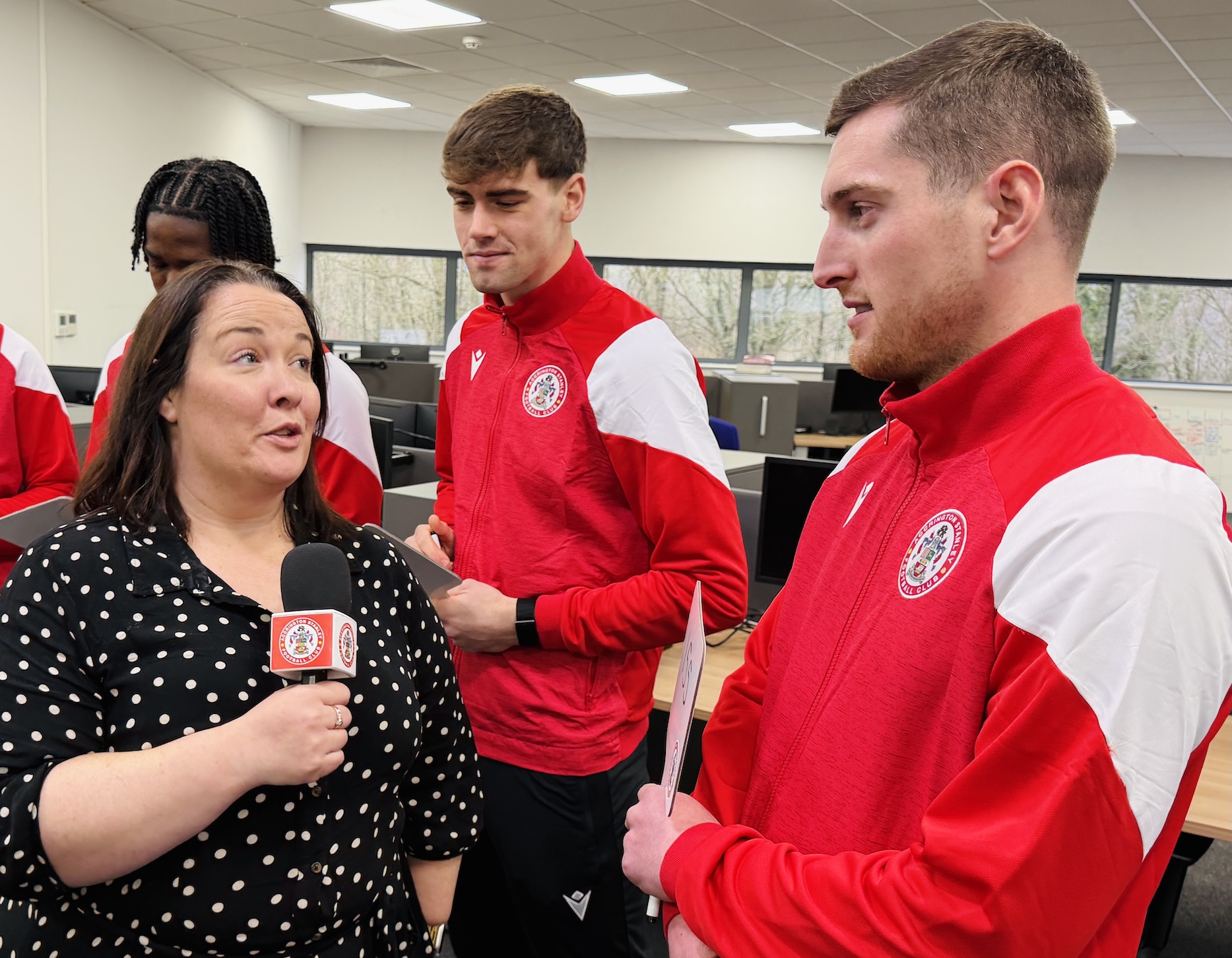 A special video was filmed as part of the visit for social media