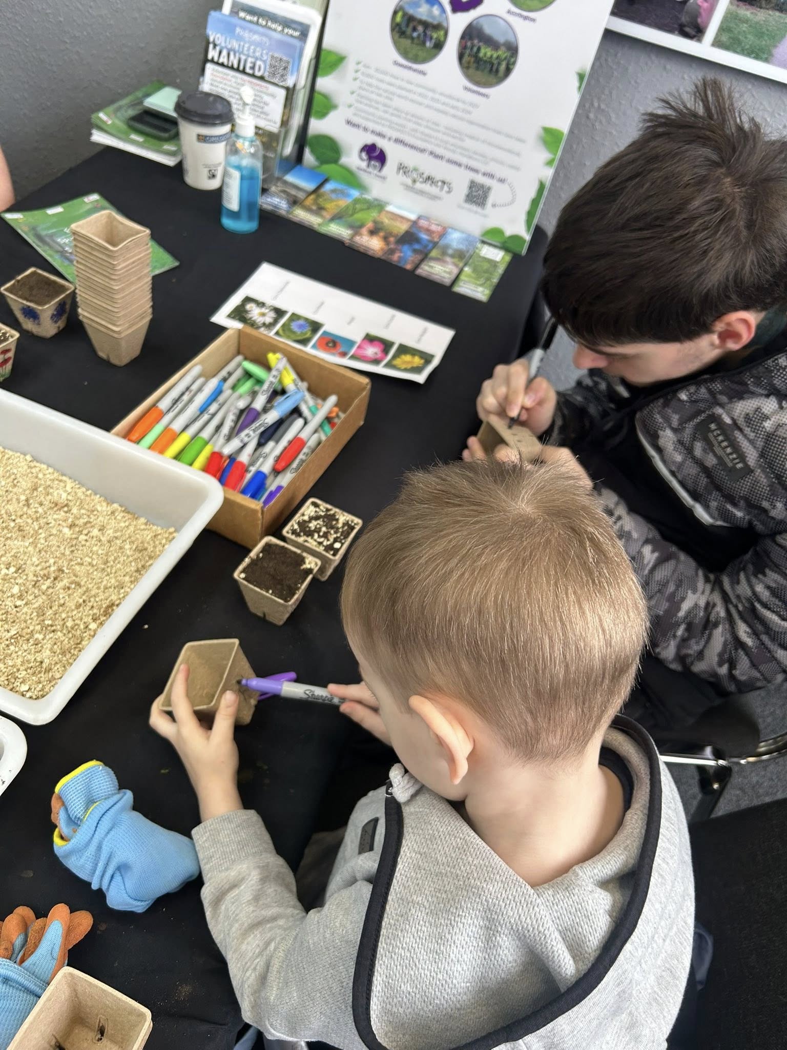 Children will also get the chance to decorate their pots after planting their seeds