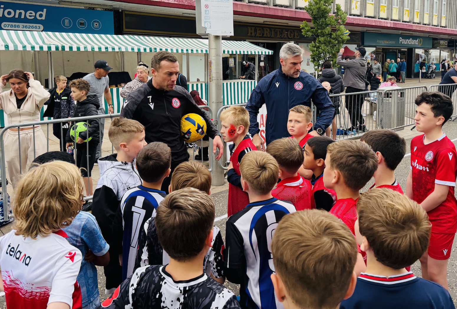 There was coaching sessions with Accrington Stanleys Shaun Whalley and former Scotland international goalkeeper Matt Gilks