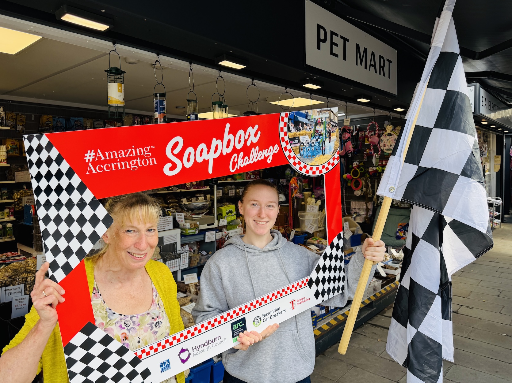 Accrington Market is getting ready for the Soapbox Challenge this Saturday with a free prize draw running on Friday and Saturday
