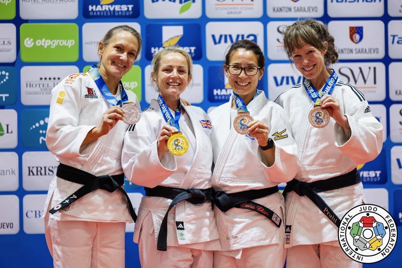Sami Smithson (second from the left) was crowned World Champion in Sarajevo